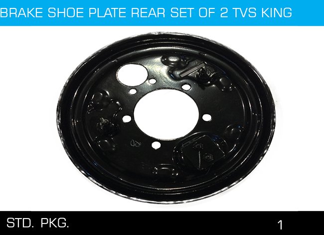 BRAKE SHOE PLATE REAR SET OF 2 TVS KING BRAKE SHOE PLATE REAR SET OF 2 TVS KING